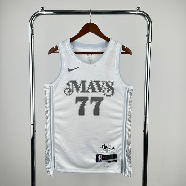Regata NBA Dallas Mavericks City Edition 2024/25 - Masculina - Branca