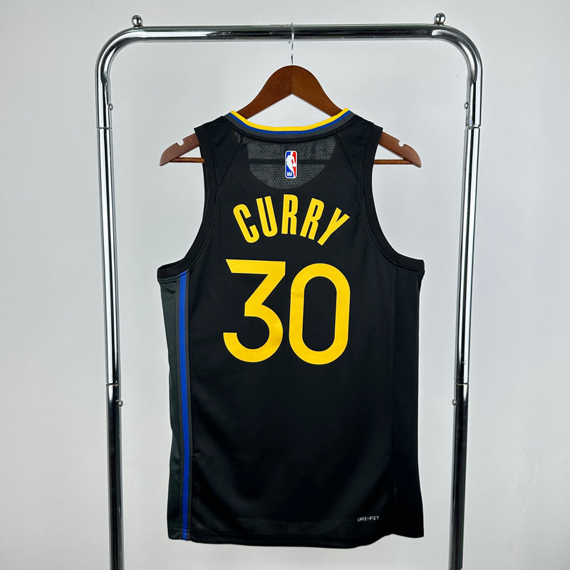 Regata NBA Golden State Warriors Statement Edition 2024/25 - Masculina - Preta