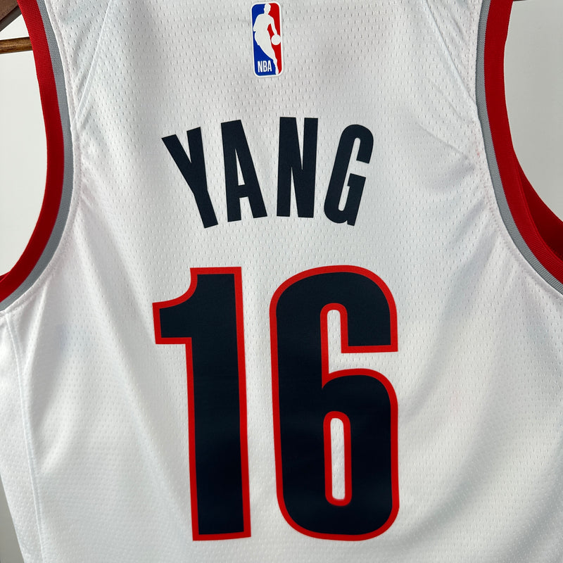 Regata NBA Portland Trail Blazers Icon Edition 2024/25 - Masculina - Branca