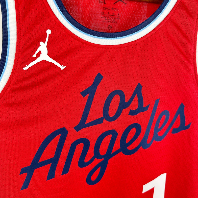 Regata NBA Los Angeles Clippers Statement Edition 2024/25 - Masculina - Vermelha