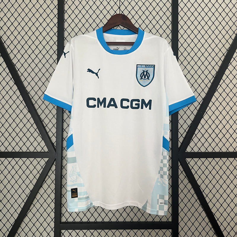 Camisa Olympique de Marseille Home 24/25 - Torcedor Masculina - Lançamento