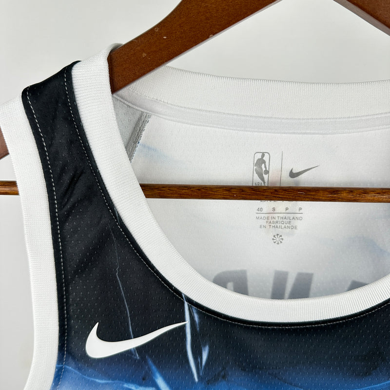 Regata NBA Minnesota Timberwolves City Edition 2024/25 - Masculina - Branco e Azul