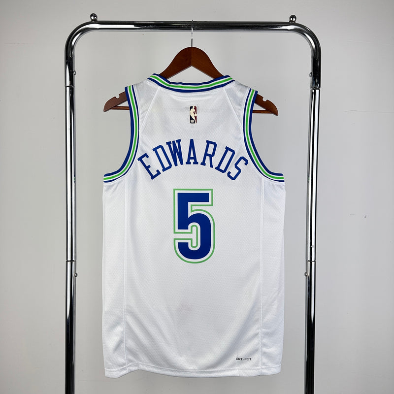 Regata NBA Minnesota Timberwolves Classic Edition 2023/24 - Masculina - Branco