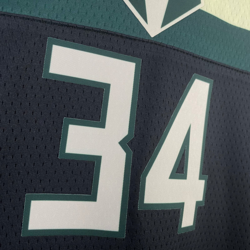 Regata NBA Milwaukee Bucks Statement Edition 19/20 - Masculina - Preta