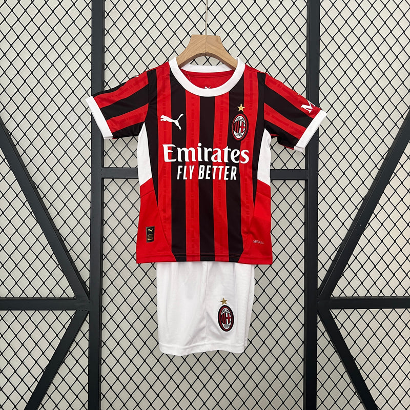 Kit Infantil AC Milan Home 24/25 Lançamento