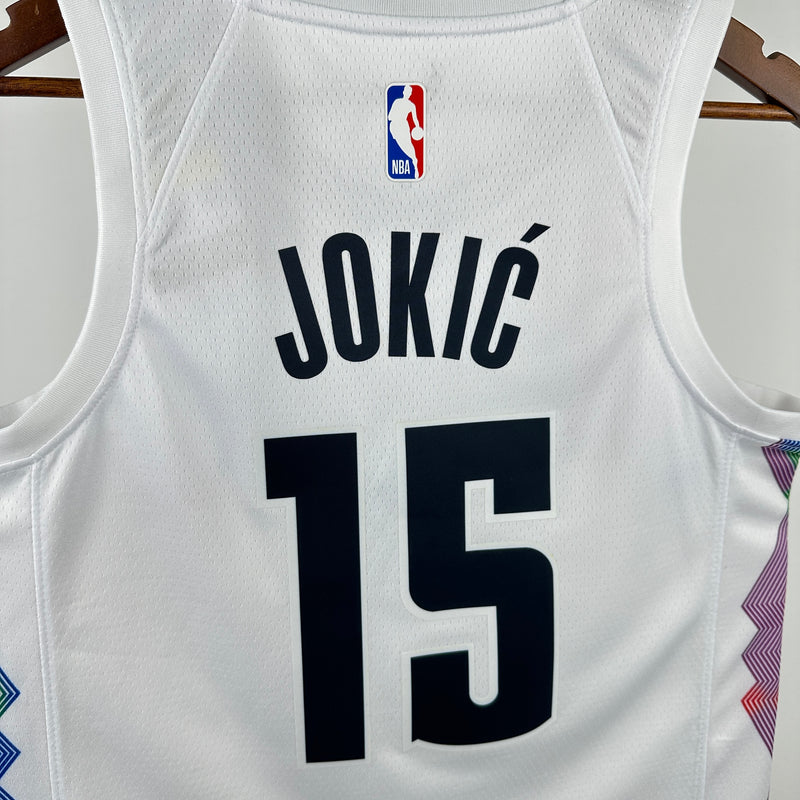 Regata NBA Denver Nuggets City Edition 24/25 - Masculina - Branca