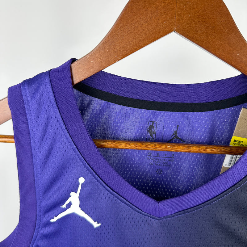 Regata NBA Sacramento Kings Statement Edition 23/24 - Masculina - Roxa e Preta