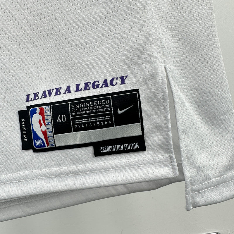 Regata NBA Los Angeles Lakers Association Edition 25/26 - Masculina - Branca