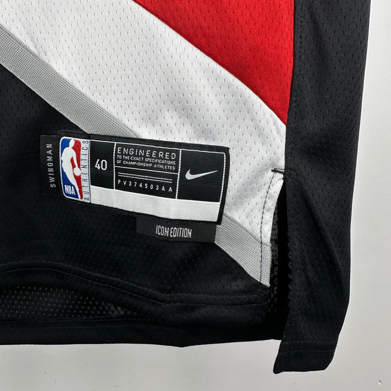 Regata NBA Portland Trail Blazers Icon Edition 2024/25 - Masculina - Preta