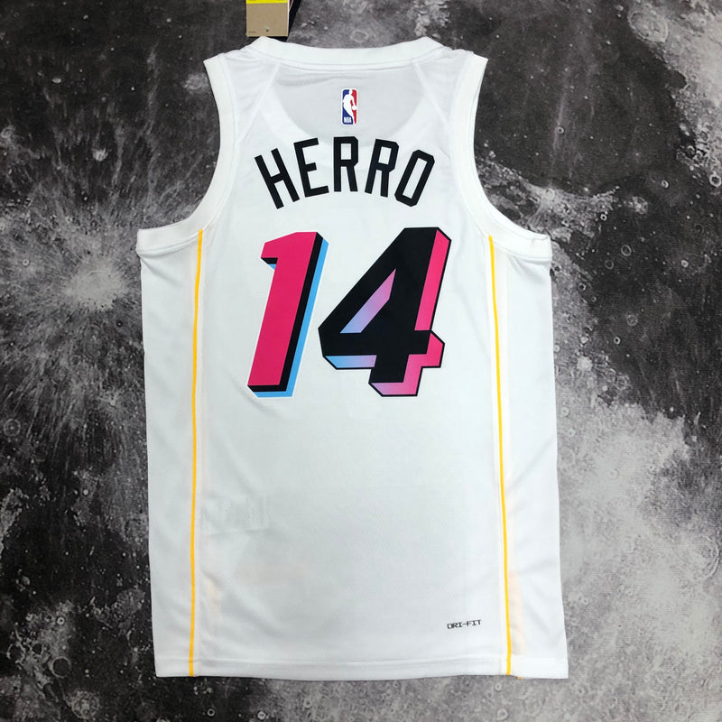 Regata NBA Miami Heat City Edition 22/23 - Masculina - Branca