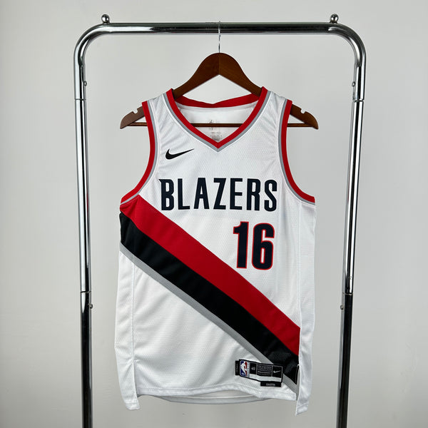 Regata NBA Portland Trail Blazers Icon Edition 2024/25 - Masculina - Branca