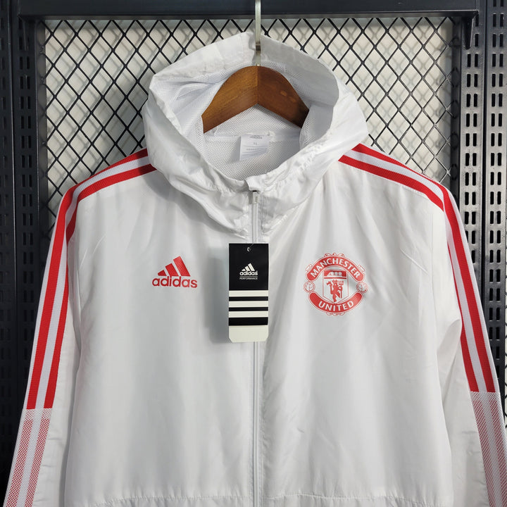 Jaqueta Corta Vento Manchester United 23/24 - Branca - JV Imports