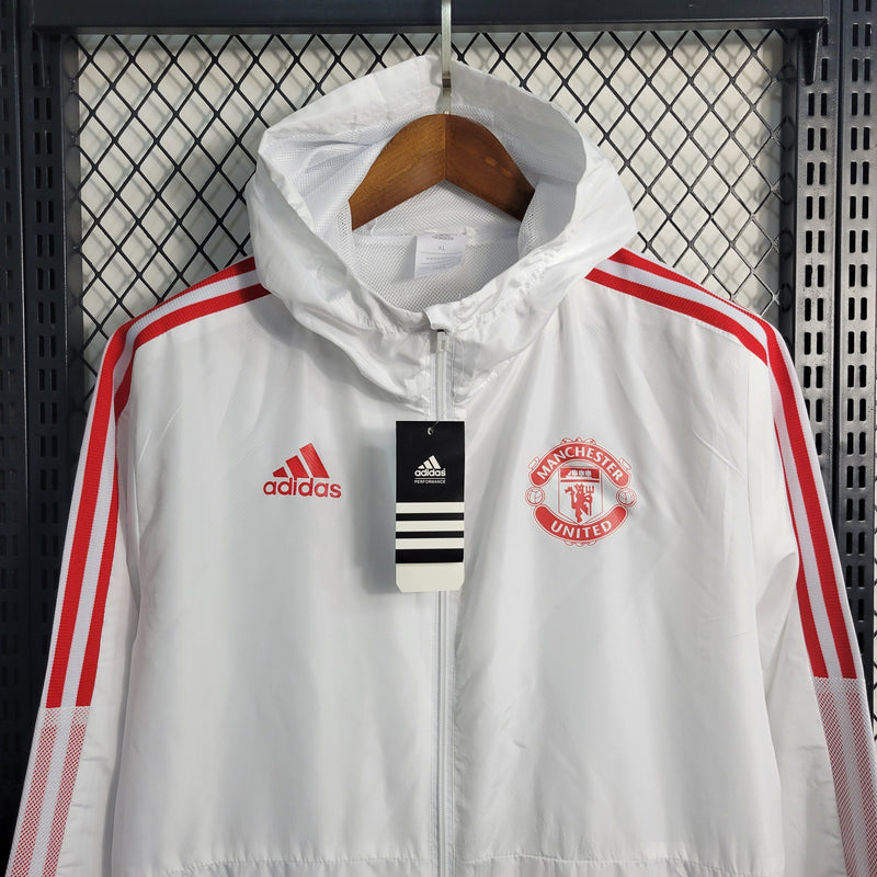 Jaqueta Corta Vento Manchester United 23/24 - Branca - JV Imports