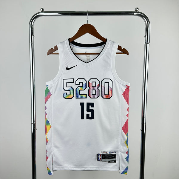 Regata NBA Denver Nuggets City Edition 24/25 - Masculina - Branca