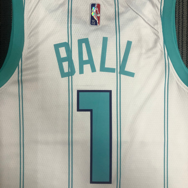 Regata NBA Charlotte Hornets Association Edition 75º NBA 21/22 - Masculina - Branca