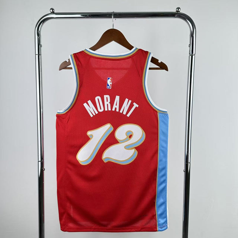 Regata NBA Memphis Grizzlies City Edition 2024/25 - Masculina - Vermelha