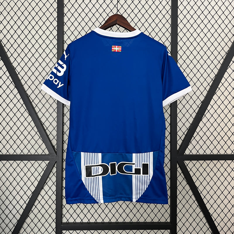 Camisa Deportivo Alavés Home 24/25 -  Torcedor Masculina - Lançamento