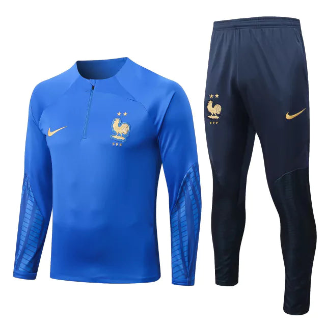Conjunto de Treino França 2023 Azul - JV Imports