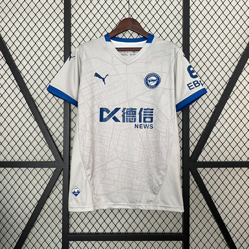 Camisa Deportivo Alavés Away 24/25 -  Torcedor Masculina - Lançamento