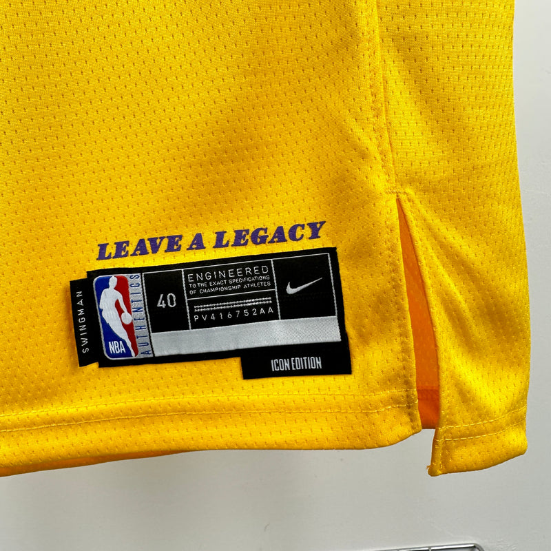 Regata NBA Los Angeles Lakers Icon Edition 25/26 - Masculina - Amarela