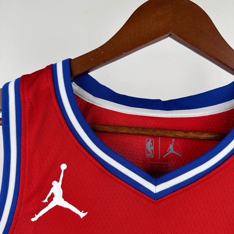 Regata NBA Philadelphia 76ers Statement Edition 22/23 - Masculina - Vermelha