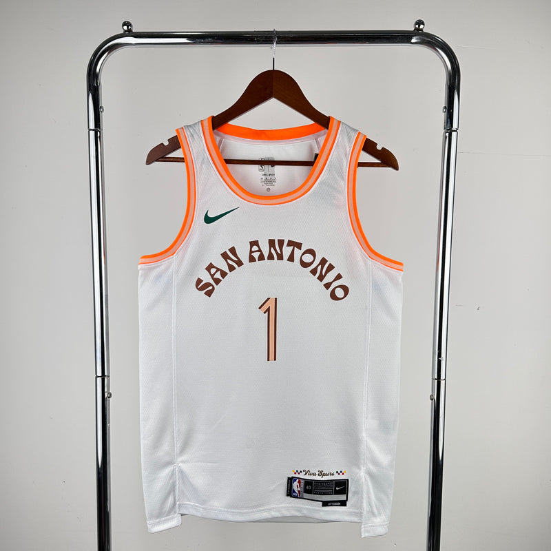 Regata NBA San Antonio Spurs City Edition 2023/24 - Masculina - Branca