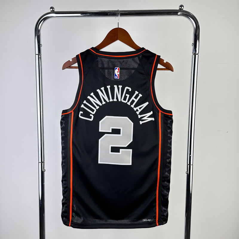 Regata NBA Detroit Pistons City Edition 23/24 - Masculina - Preta