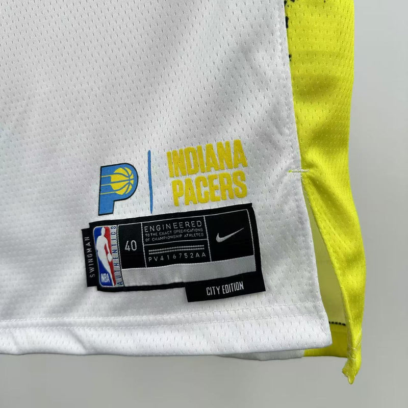 Regata NBA Indiana Pacers City Edition 2024/25 - Masculina - Branca