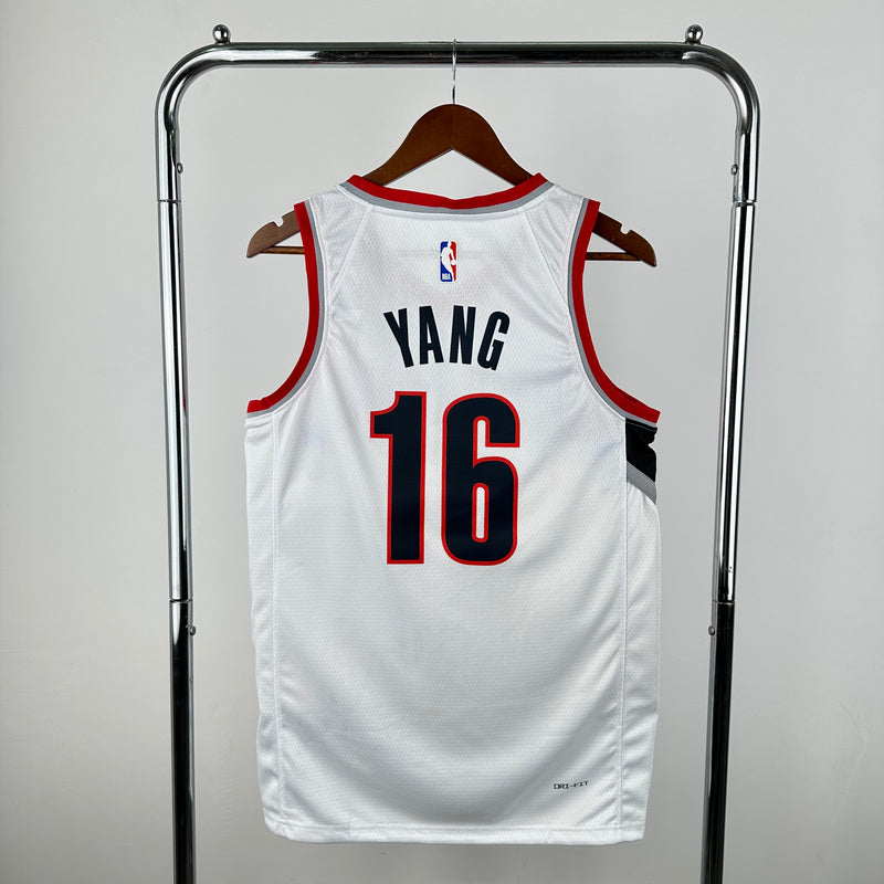 Regata NBA Portland Trail Blazers Icon Edition 2024/25 - Masculina - Branca