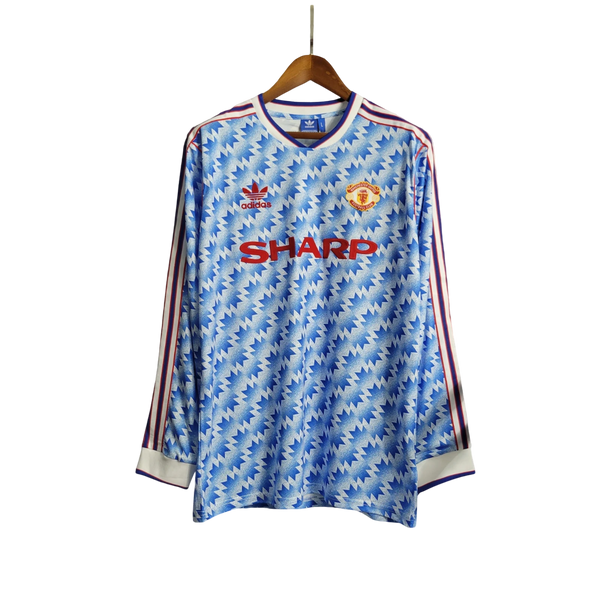 Camisa Manchester United Reserva 90/92 - Versão Retro Manga Comprida