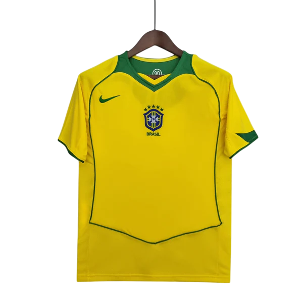 Camisa Brasil Home 04/06 - Versão Retro