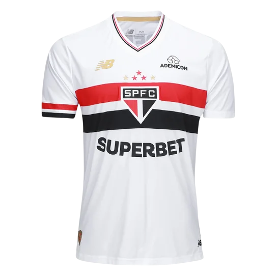 Camisa São Paulo Home 2025/26 - Torcedor Masculina - Lançamento