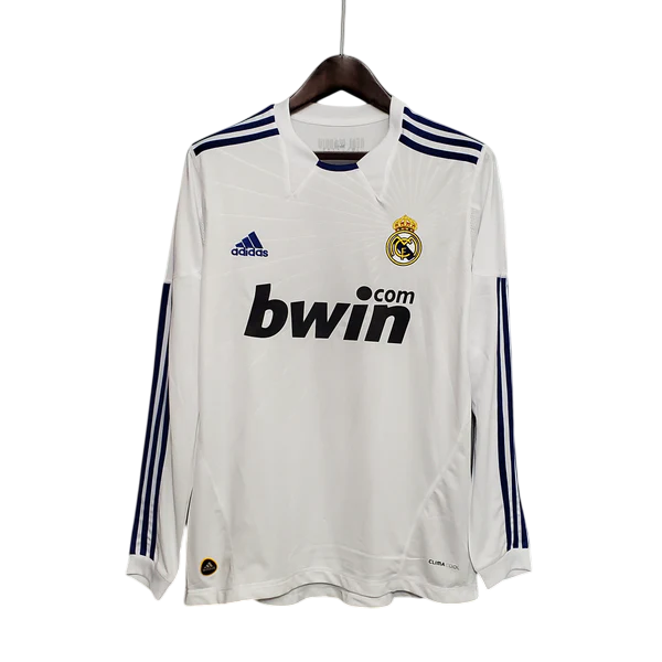 Camisa Real Madrid Titular 10/11 - Versão Retro Manga Comprida
