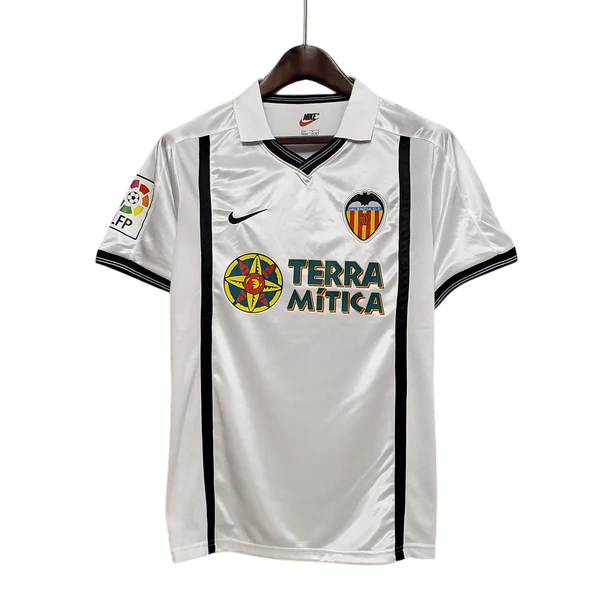 Camisa Valencia Titular 01/02 - Versão Retro