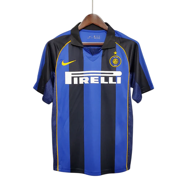Camisa Inter de Milão Titular 01/02 - Versão Retro