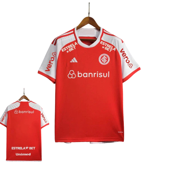 Camisa Internacional Home Todos Patrocinio 24/25 - Torcedor Masculina - Lançamento